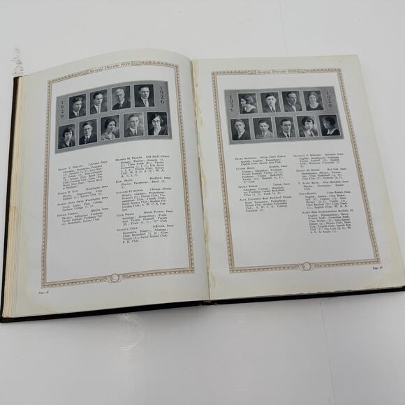 Vintage Kansas State University "Royal Purple" 1926 Yearbook - Picture 6 of 9